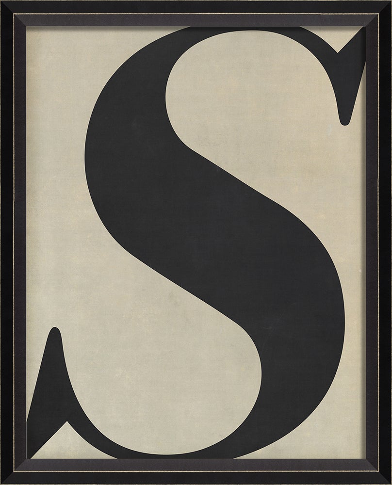 Spicher & Company BC Letter S black on white sm 10748