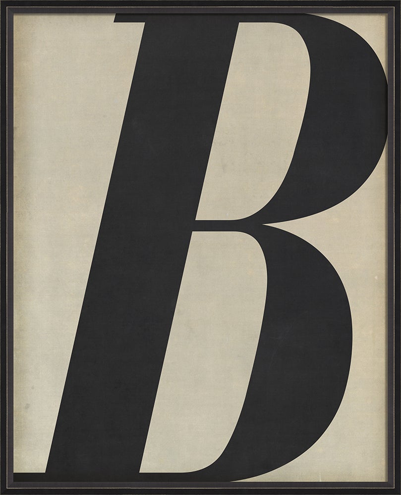 Spicher & Company BC Letter B black on white 10771