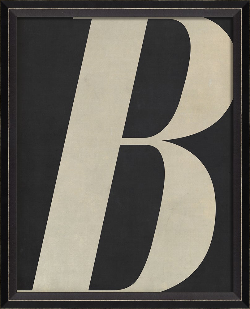 Spicher & Company BC Letter B white on black sm 10811