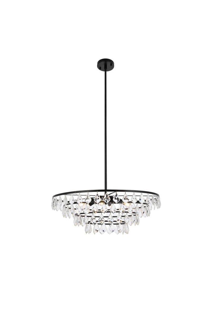 Elegant Lighting Pendant Light 1101D28BK