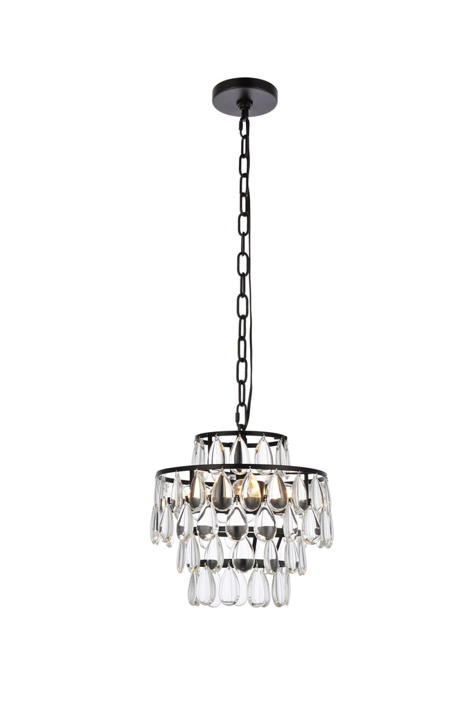 Elegant Lighting Pendant Light 1102D12BK