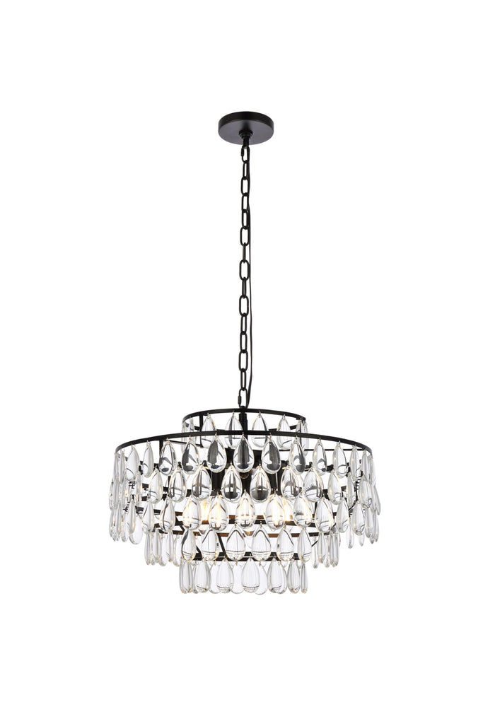 Elegant Lighting Pendant Light 1102D20BK