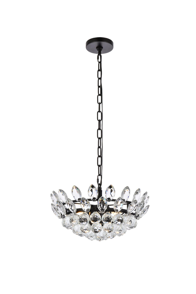 Elegant Lighting Pendant Light 1104D16BK