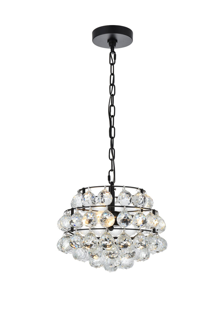 Elegant Lighting Pendant Light 1106D12BK