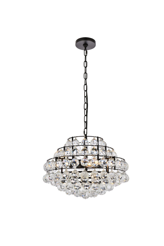 Elegant Lighting Pendant Light 1106D18BK