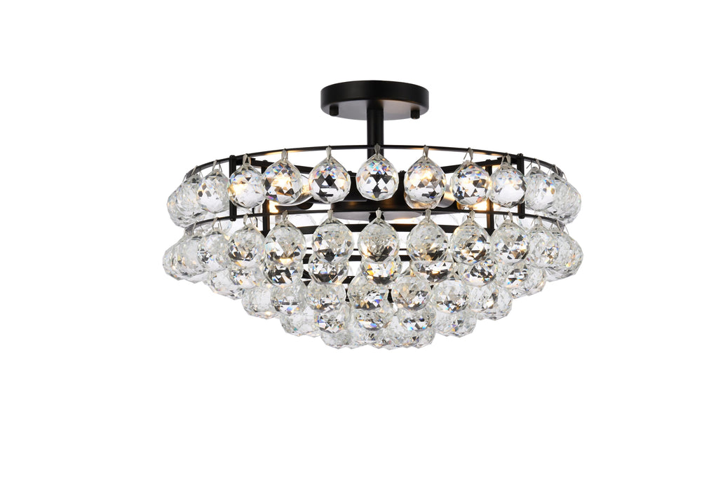 Elegant Lighting Flush Mount Light 1107F18BK