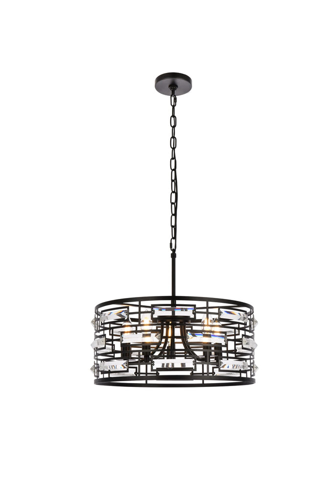 Elegant Lighting Pendant Light 1108D19BK