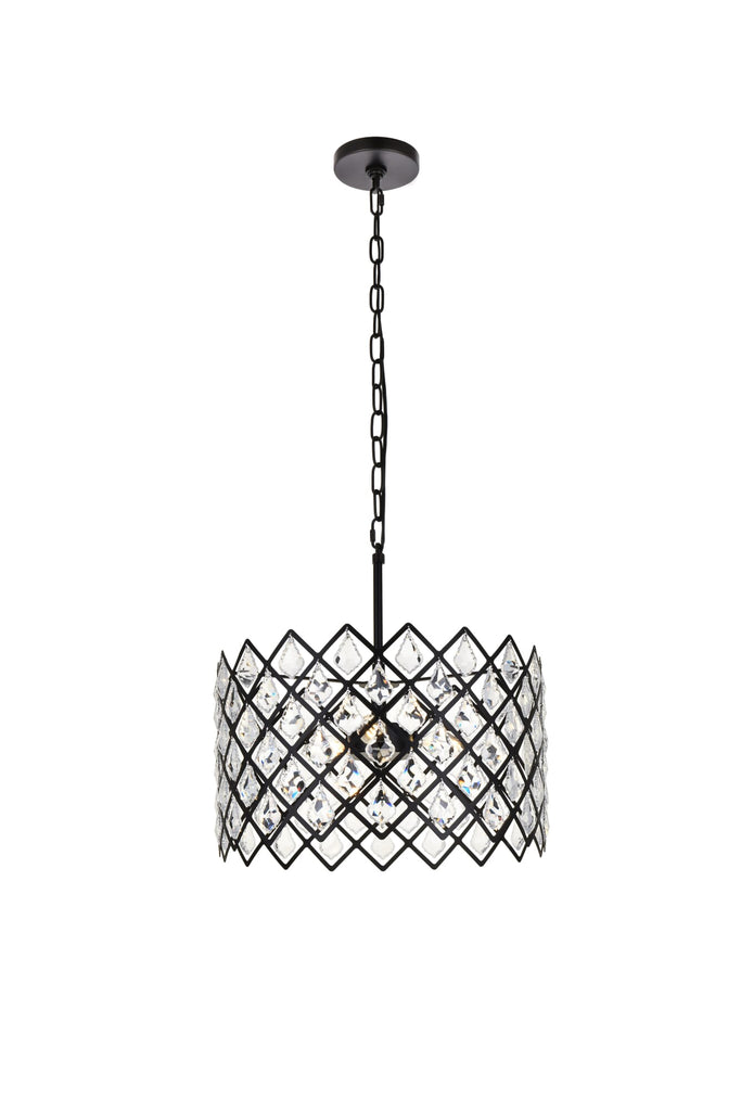 Elegant Lighting Pendant Light 1111D16BK