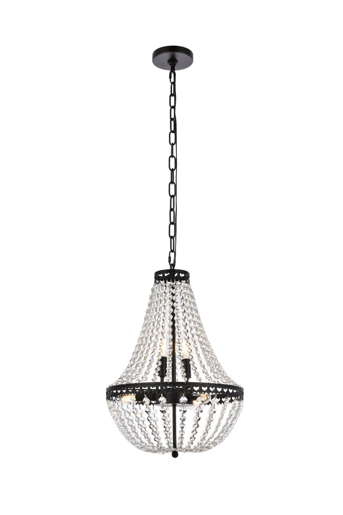 Elegant Lighting Pendant Light 1113D14BK