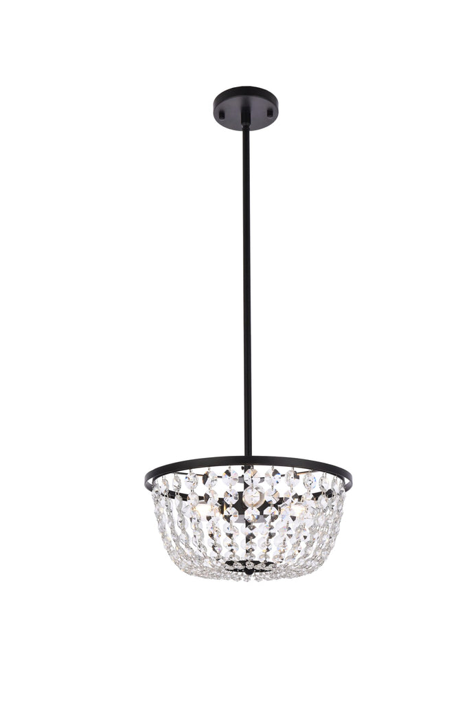 Elegant Lighting Pendant Light 1114D13BK