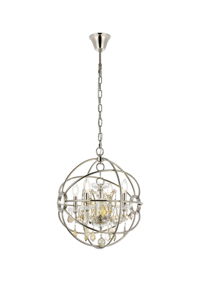 Elegant Lighting Pendant Light Royal Cut 1130D17PN-GT/RC