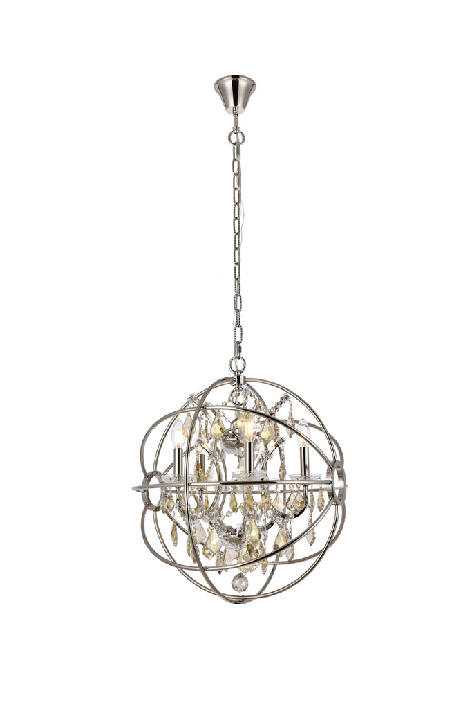 Elegant Lighting Pendant Light Royal Cut 1130D20PN-GT/RC