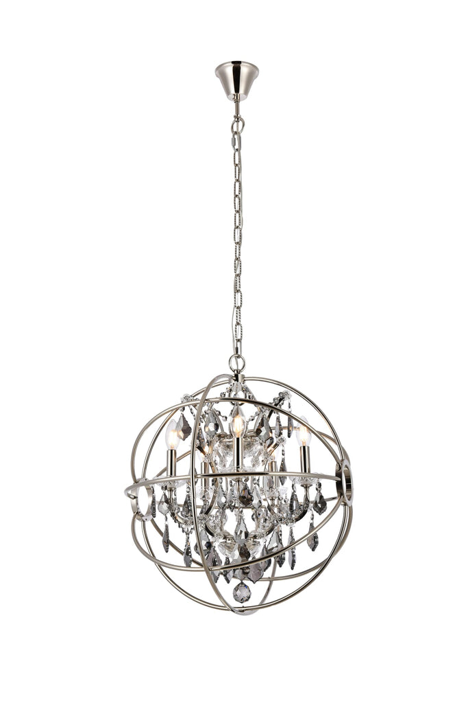 Elegant Lighting Pendant Light Royal Cut 1130D20PN-SS/RC