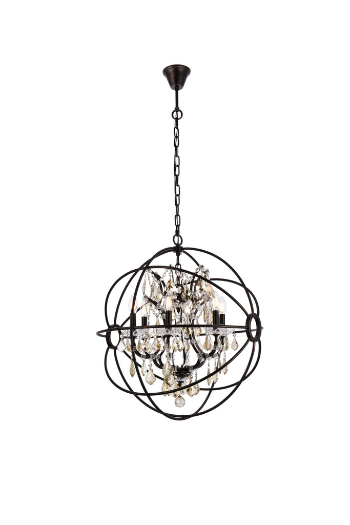 Elegant Lighting Chandelier Royal Cut 1130D25DB-GT/RC