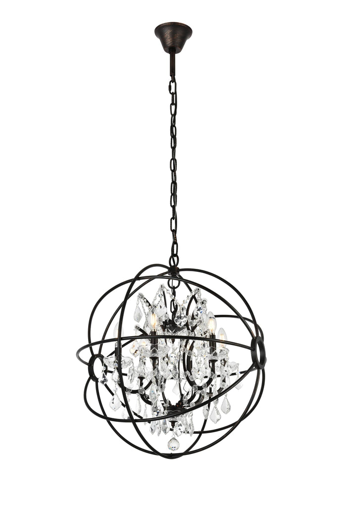 Elegant Lighting Chandelier 1130D25DB/RC