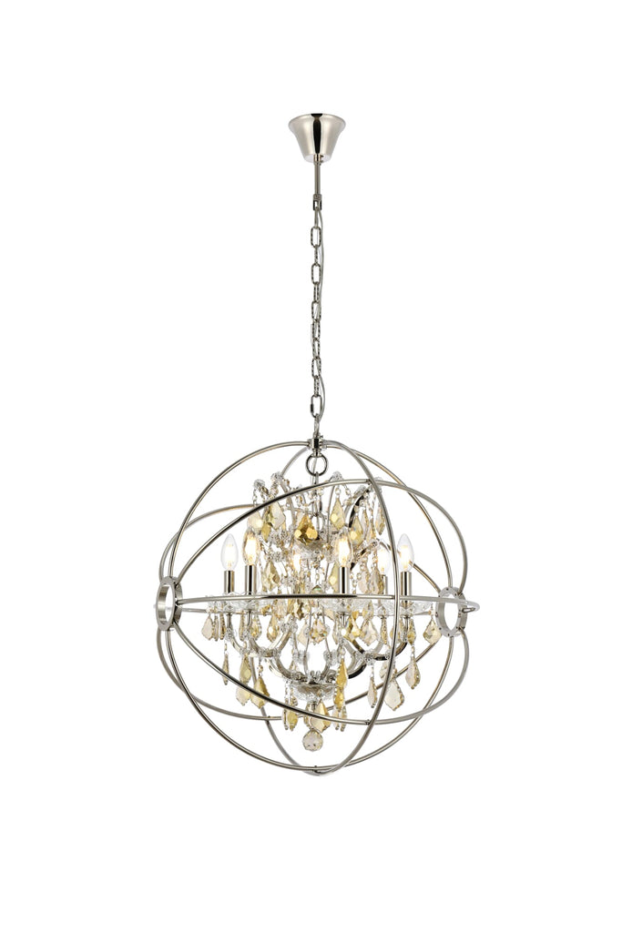 Elegant Lighting Chandelier Royal Cut 1130D25PN-GT/RC