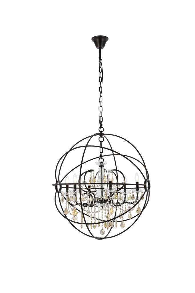 Elegant Lighting Chandelier Royal Cut 1130D32DB-GT/RC