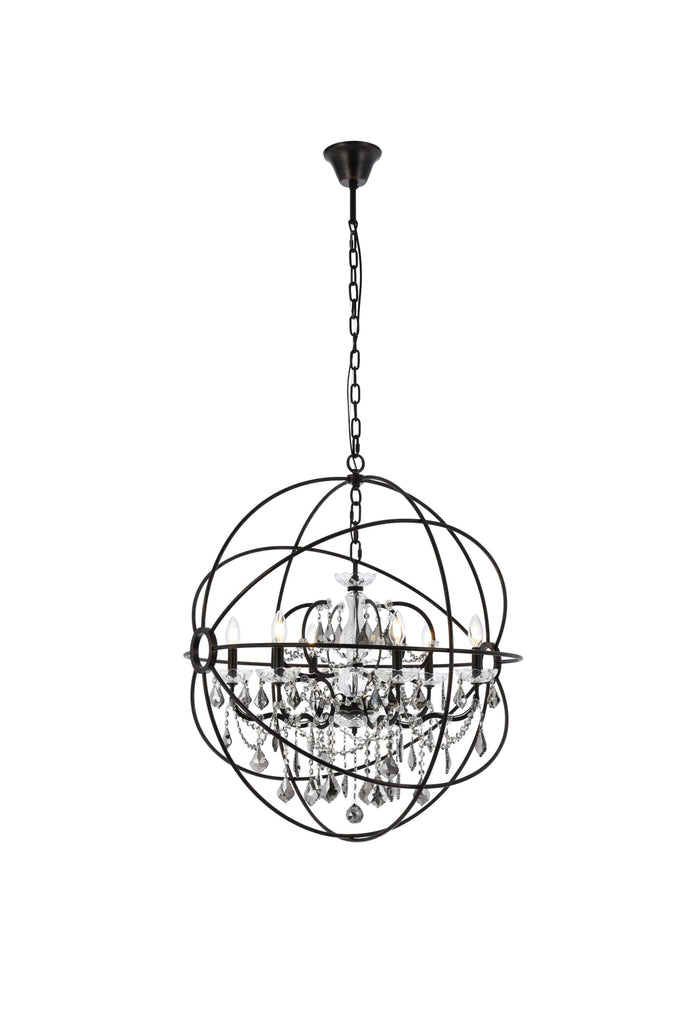 Elegant Lighting Chandelier Royal Cut 1130D32DB-SS/RC