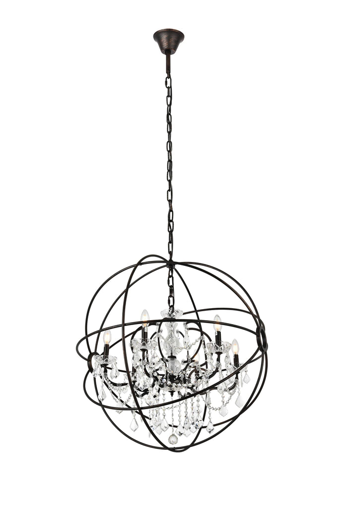 Elegant Lighting Chandelier 1130D32DB/RC