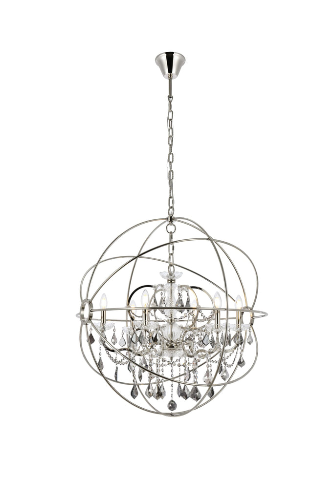 Elegant Lighting Chandelier Royal Cut 1130D32PN-SS/RC