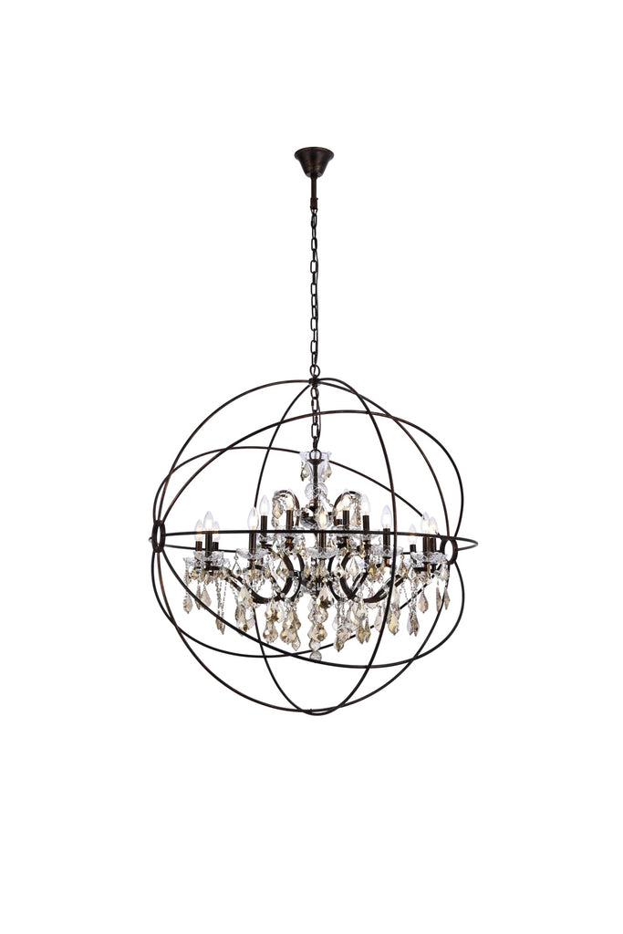 Elegant Lighting Chandelier Royal Cut 1130G43DB-GT/RC