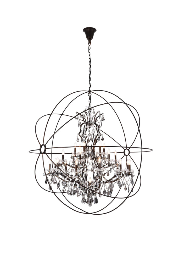 Elegant Lighting Chandelier Royal Cut 1130G60DB-SS/RC