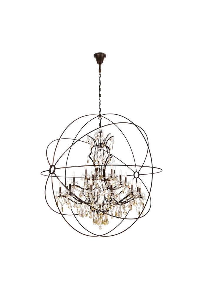 Elegant Lighting Chandelier Royal Cut 1130G60DB/RC