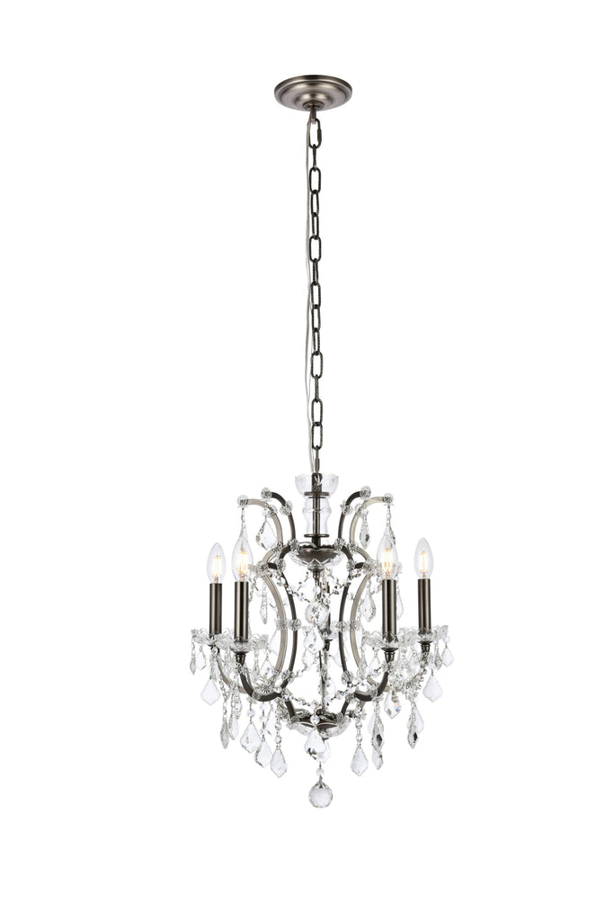 Elegant Lighting Pendant Light Royal Cut 1138D18PN/RC