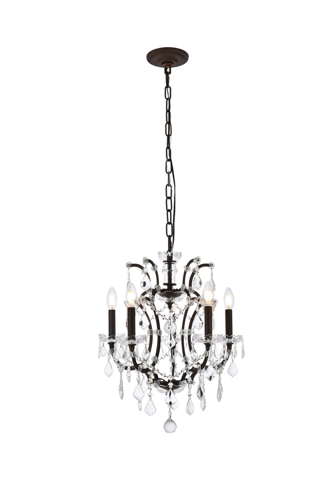 Elegant Lighting Pendant Light Royal Cut 1138D18RI/RC