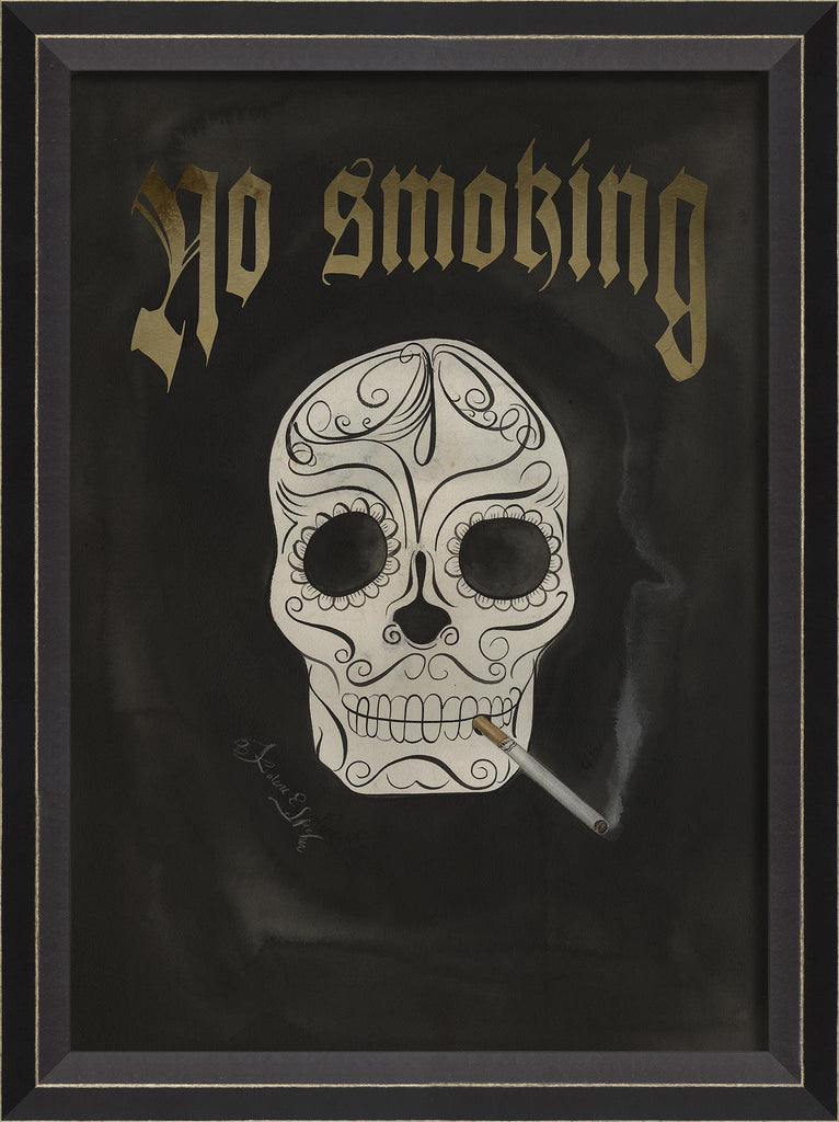 Spicher & Company BC Skull with Cigarette - No Smoking 11432