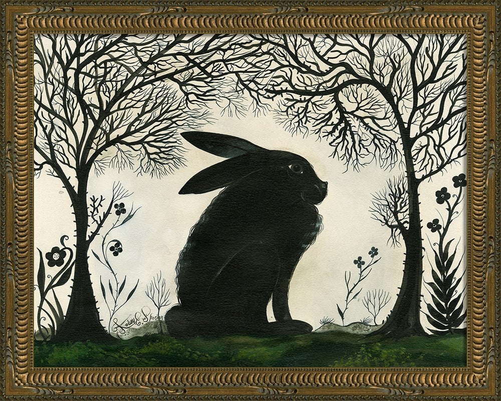 Spicher & Company KG Animal Silhouette Rabbit facing right Sm 11853