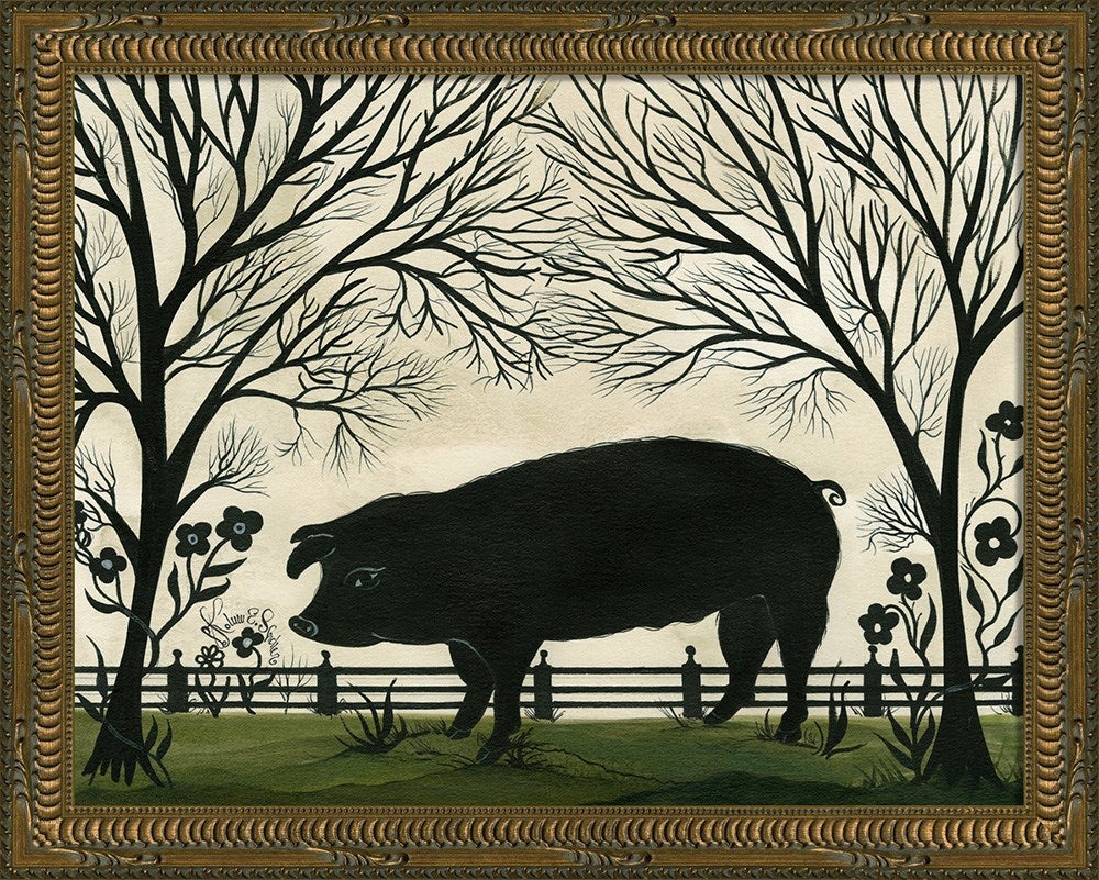 Spicher & Company KG Animal Silhouette Pig Facing Left Sm 11885