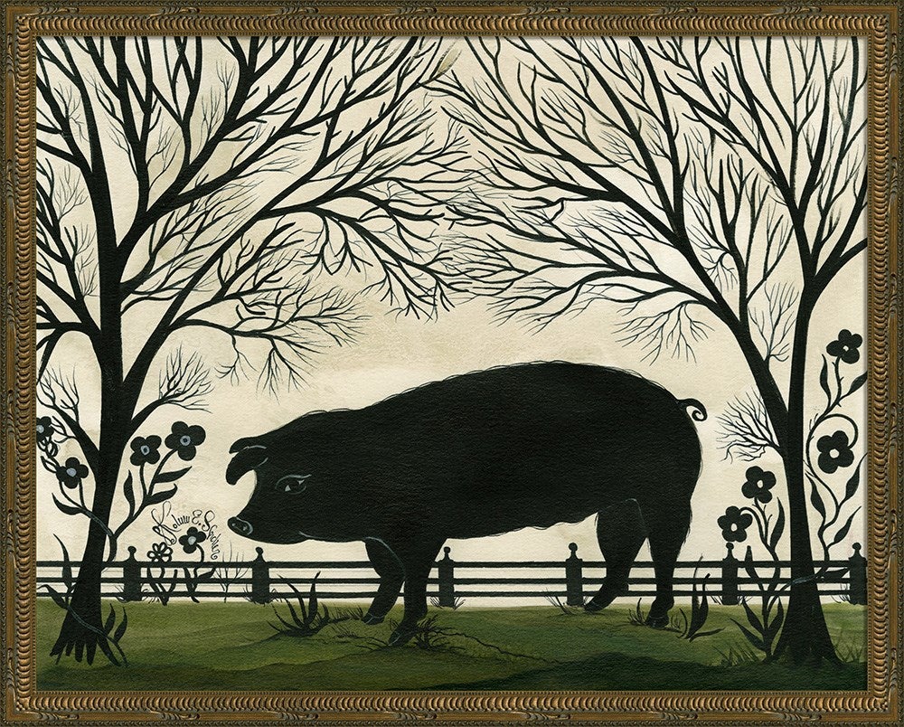 Spicher & Company KG Animal Silhouette Pig Facing Left Lg 11886