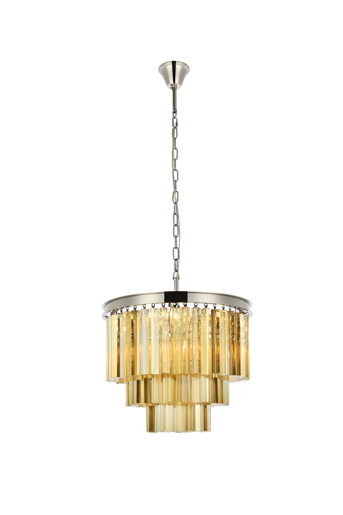 Elegant Lighting Chandelier Royal Cut 1201D20PN-GT/RC