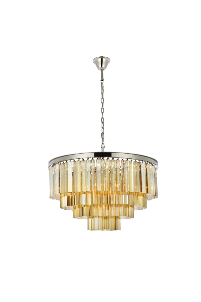 Elegant Lighting Chandelier Royal Cut 1201D32PN-GT/RC