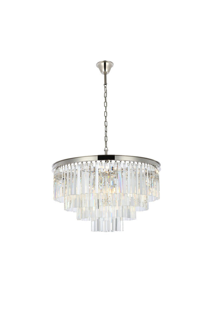 Elegant Lighting Chandelier Royal Cut 1201D32PN/RC