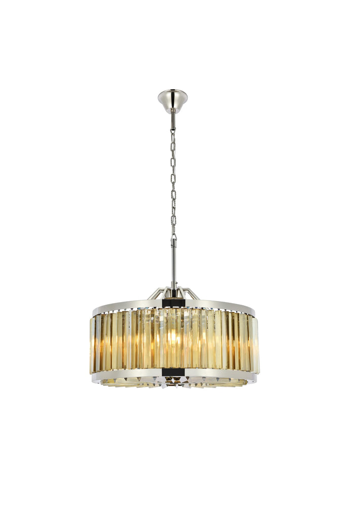 Elegant Lighting Chandelier Royal Cut 1203D28PN-GT/RC