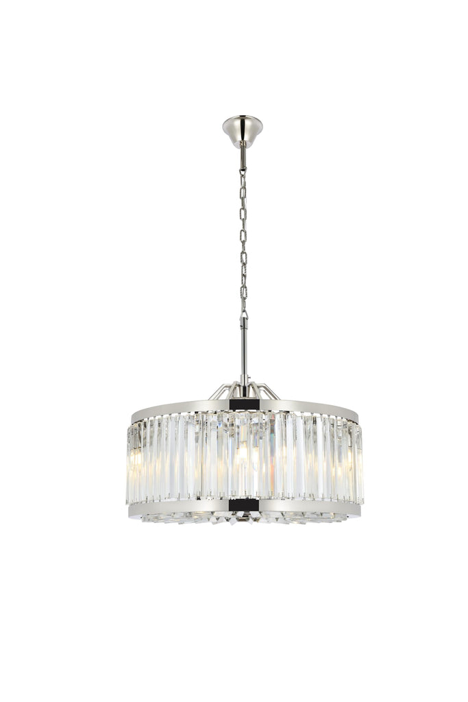 Elegant Lighting Chandelier Royal Cut 1203D28PN/RC