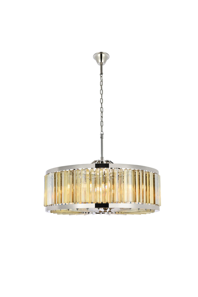 Elegant Lighting Chandelier Royal Cut 1203D35PN-GT/RC