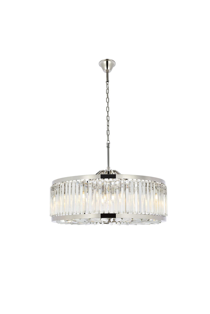 Elegant Lighting Chandelier Royal Cut 1203D35PN/RC