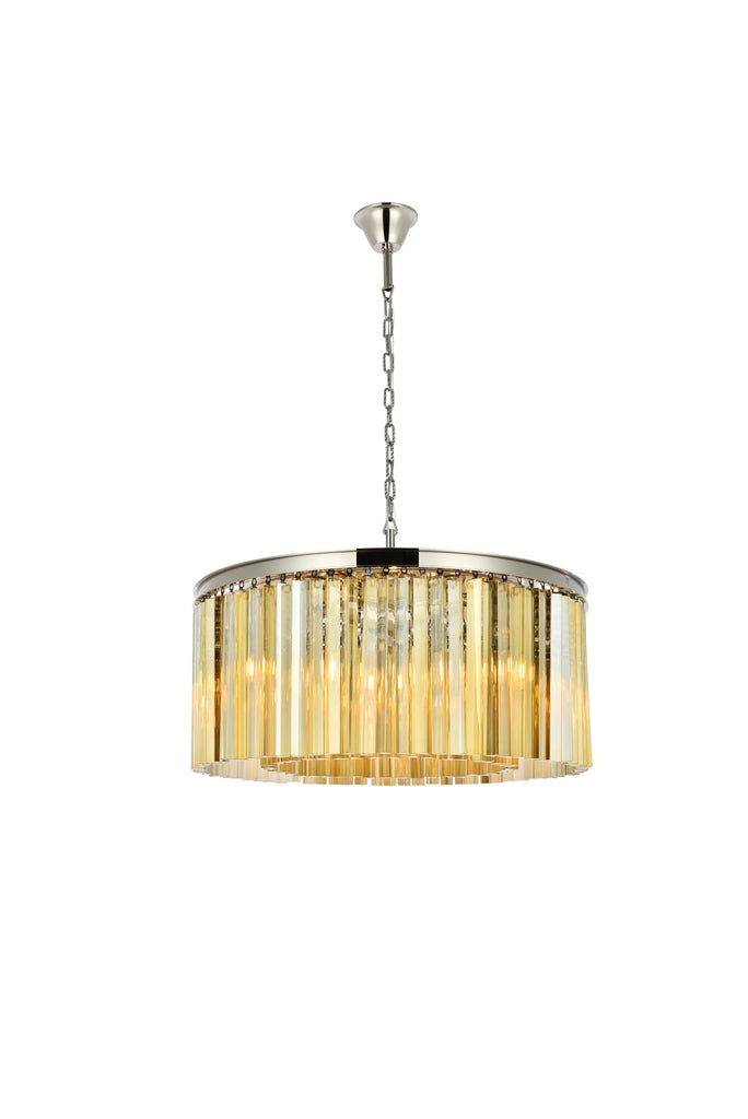 Elegant Lighting Chandelier Royal Cut 1208D31PN-GT/RC