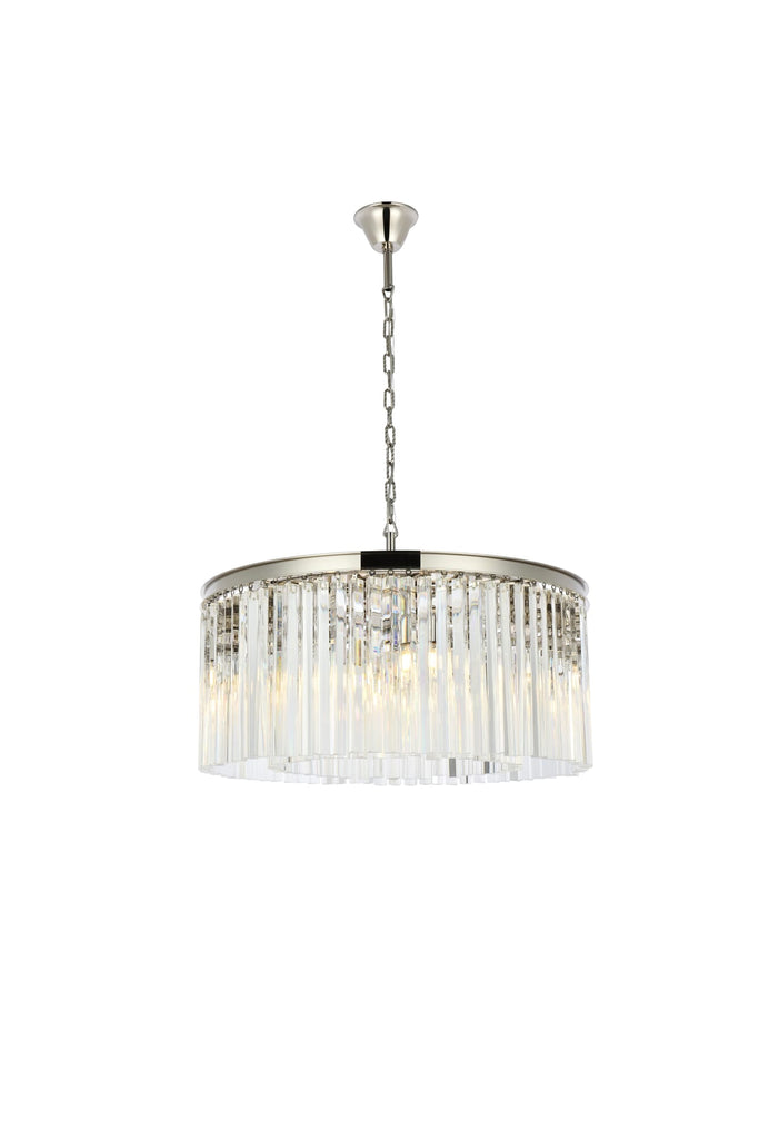 Elegant Lighting Chandelier Royal Cut 1208D31PN/RC