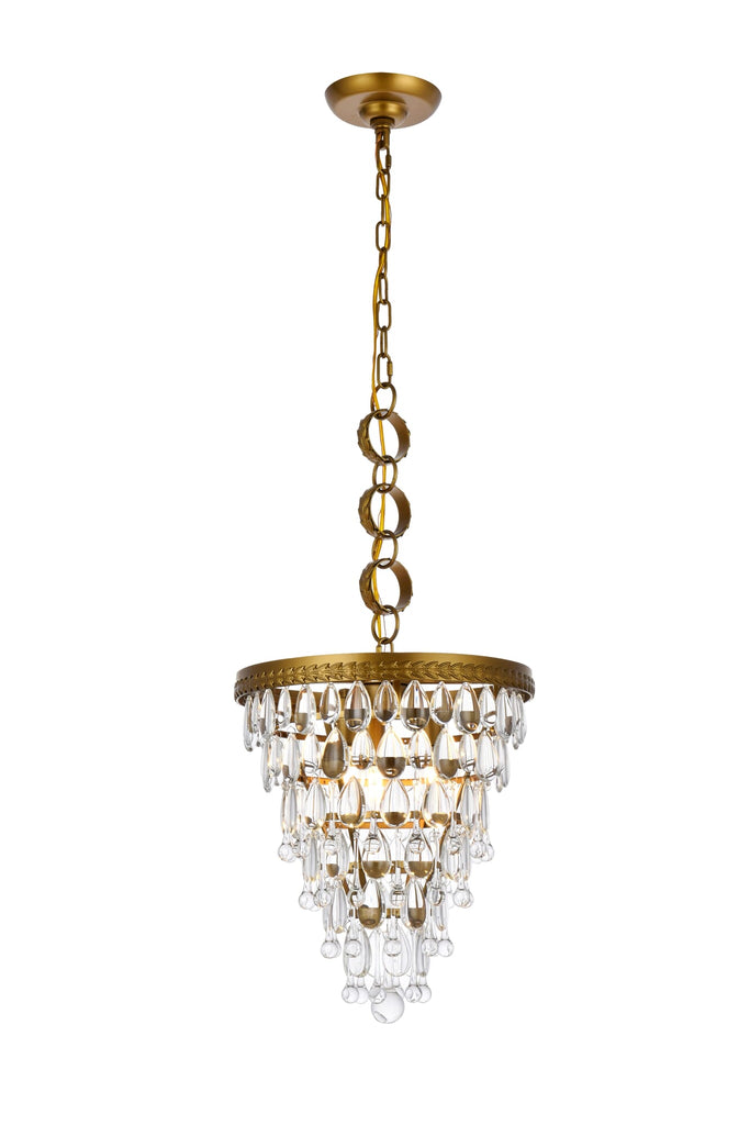 Elegant Lighting Pendant Light Royal Cut 1219D13BR/RC