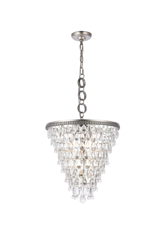 Elegant Lighting Pendant Light Royal Cut 1219D18AS/RC