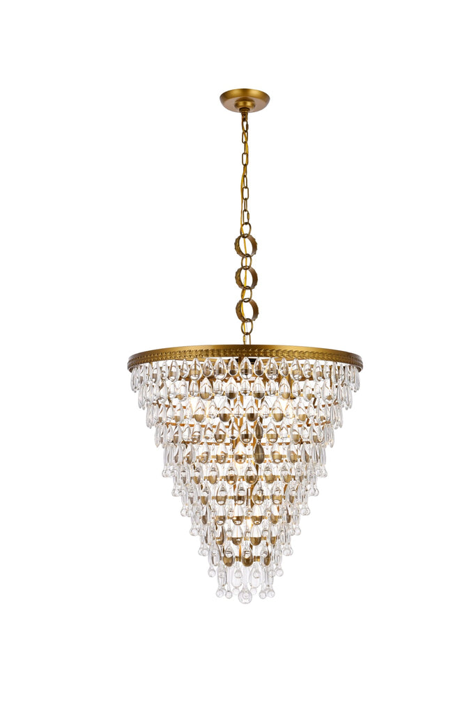 Elegant Lighting Chandelier Royal Cut 1219D24BR/RC