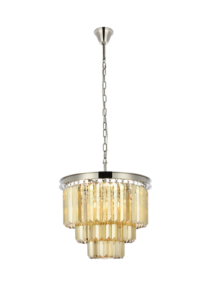 Elegant Lighting Chandelier Royal Cut 1231D20PN-GT/RC