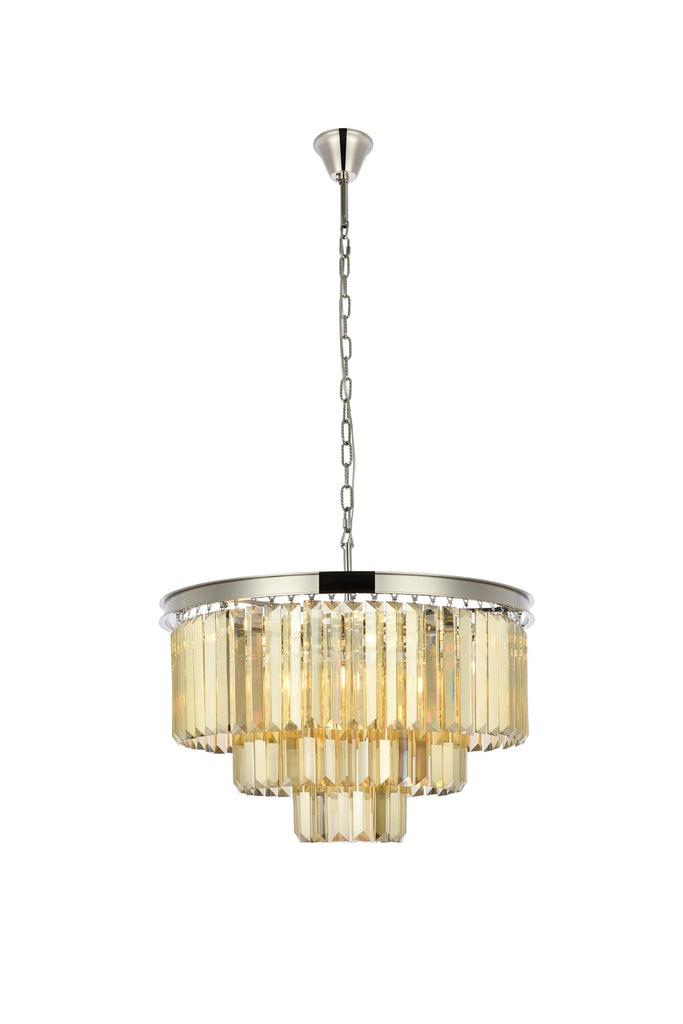 Elegant Lighting Chandelier Royal Cut 1231D26PN-GT/RC