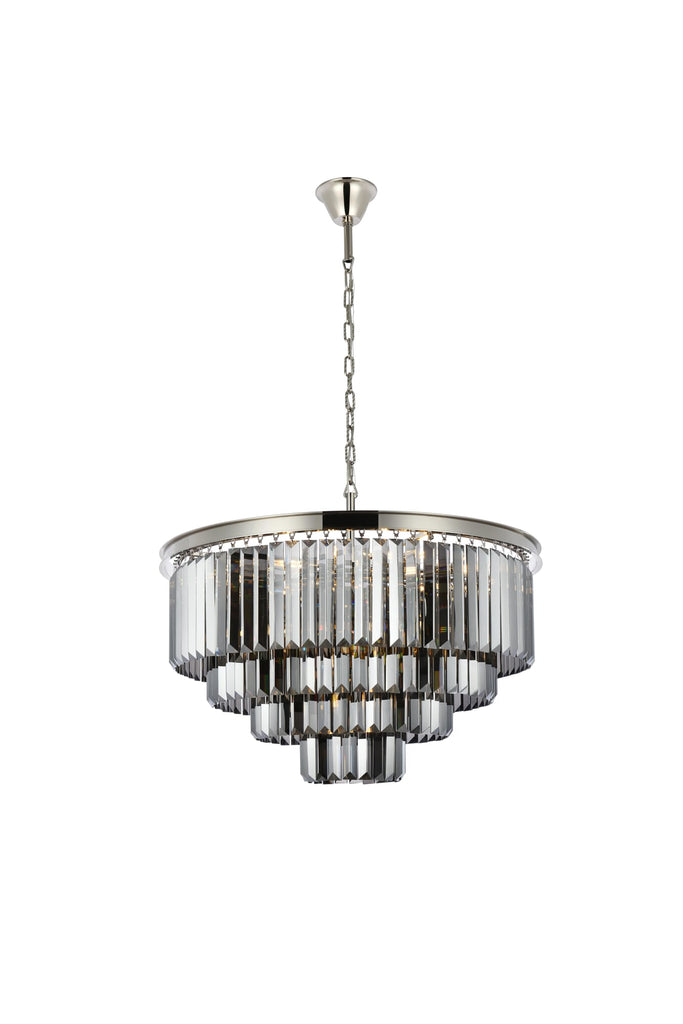 Elegant Lighting Chandelier Royal Cut 1231D32PN-SS/RC