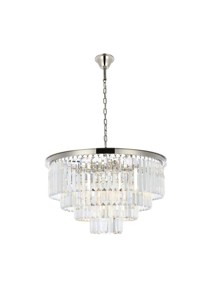 Elegant Lighting Chandelier Royal Cut 1231D32PN/RC