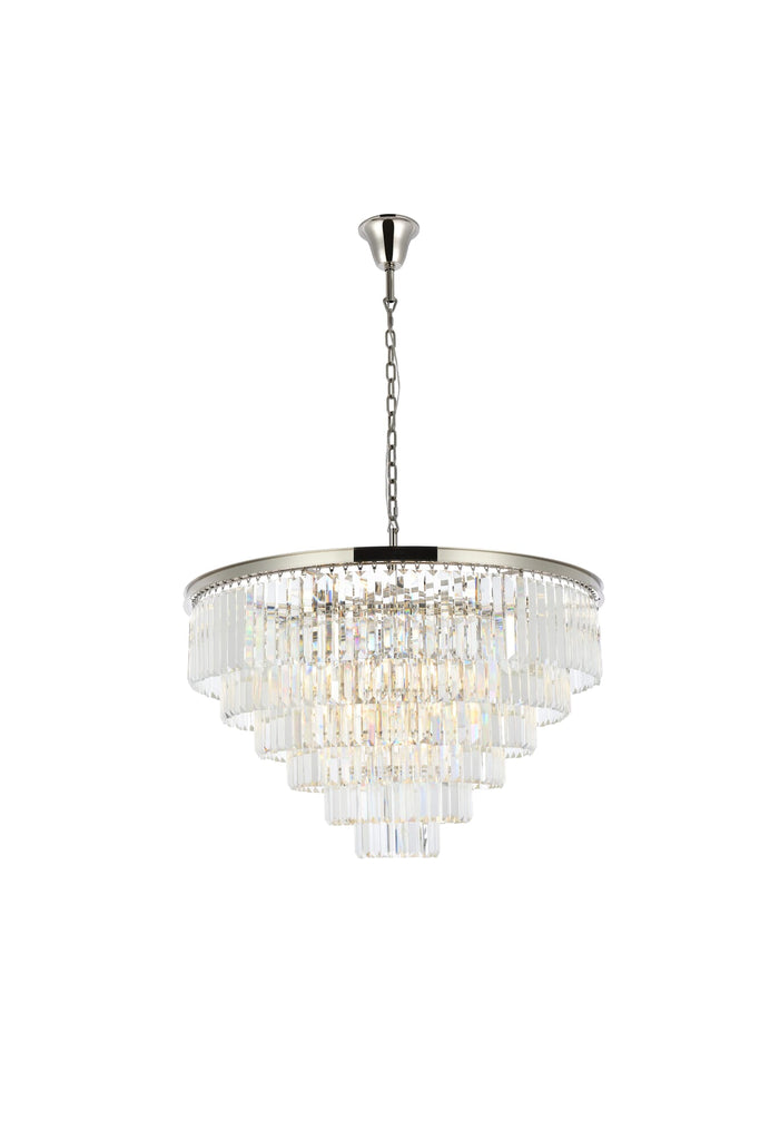 Elegant Lighting Chandelier Royal Cut 1231D44PN/RC